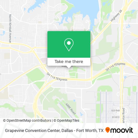 Mapa de Grapevine Convention Center