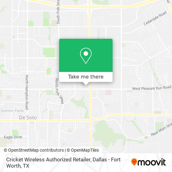 Mapa de Cricket Wireless Authorized Retailer