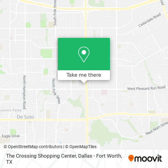 The Crossing Shopping Center map