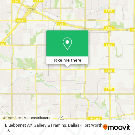 Bluebonnet Art Gallery & Framing map