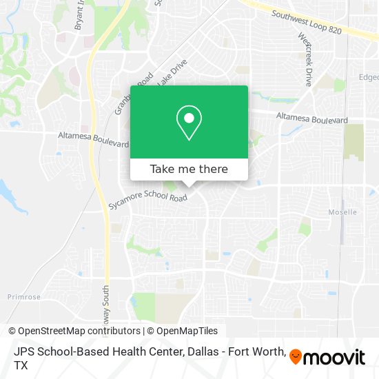 Mapa de JPS School-Based Health Center