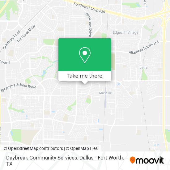 Daybreak Community Services map