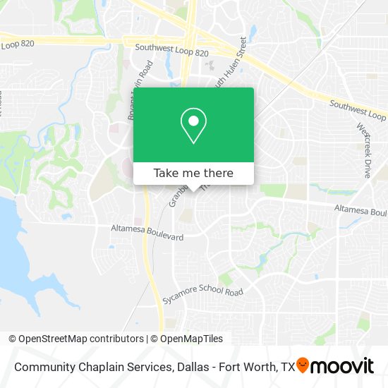 Mapa de Community Chaplain Services