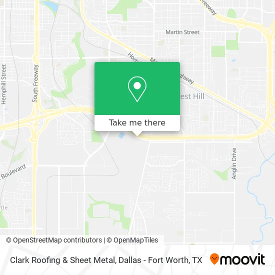 Clark Roofing & Sheet Metal map