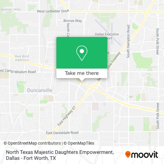 North Texas Majestic Daughters Empowerment map