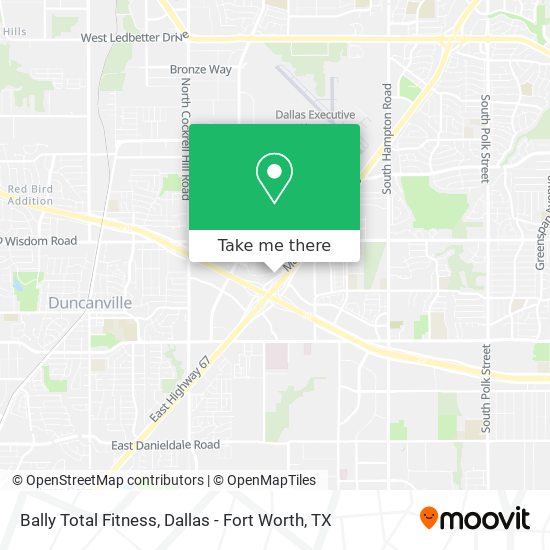 Bally Total Fitness map