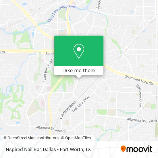 Mapa de Nspired Nail Bar