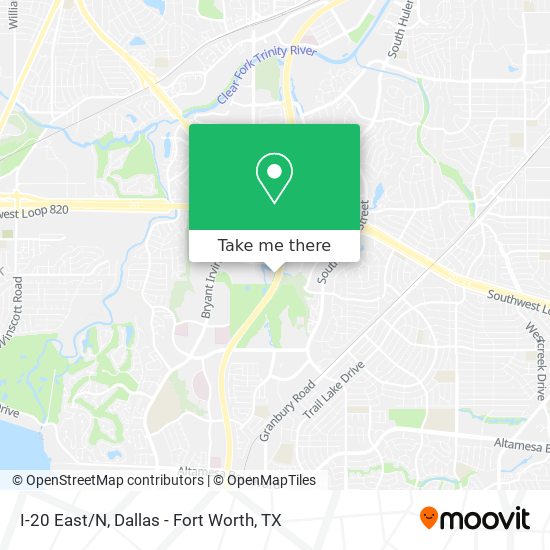 I-20 East/N map
