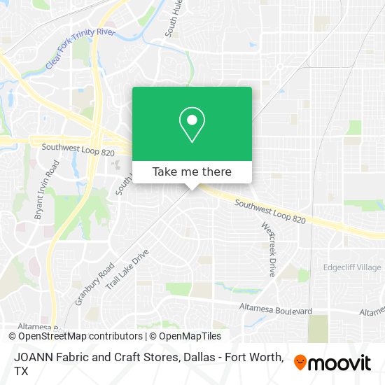 Mapa de JOANN Fabric and Craft Stores