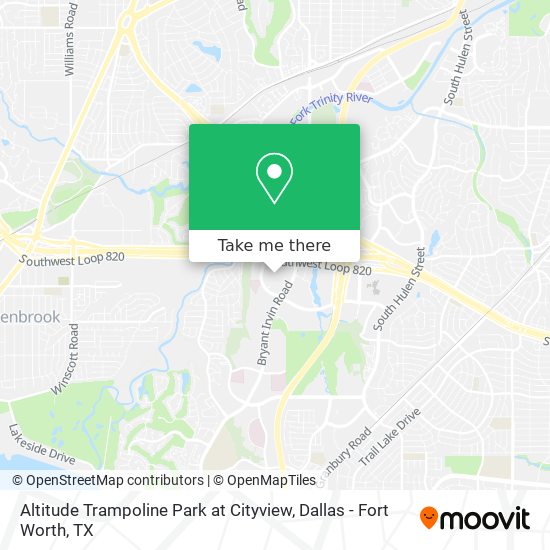 Altitude Trampoline Park at Cityview map