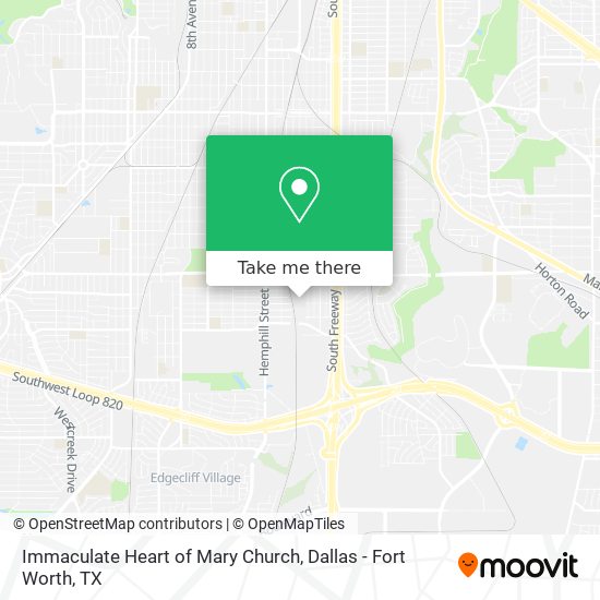 Immaculate Heart of Mary Church map