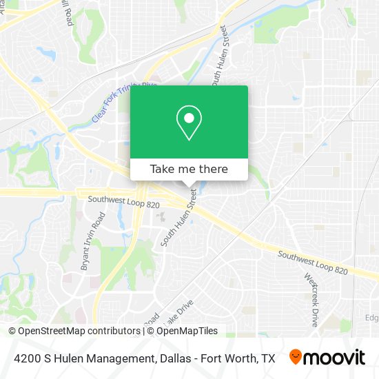 Mapa de 4200 S Hulen Management