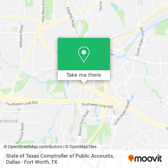 Mapa de State of Texas Comptroller of Public Accounts