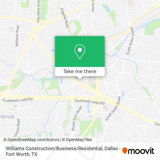 Williams Construction / Business / Residential map