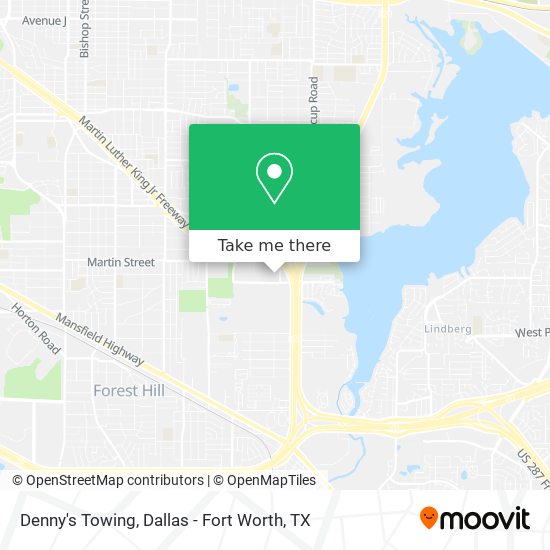 Denny's Towing map