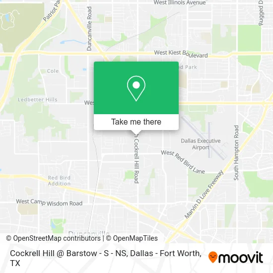 Cockrell Hill @ Barstow - S - NS map