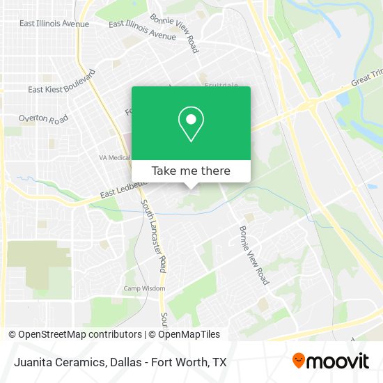 Juanita Ceramics map