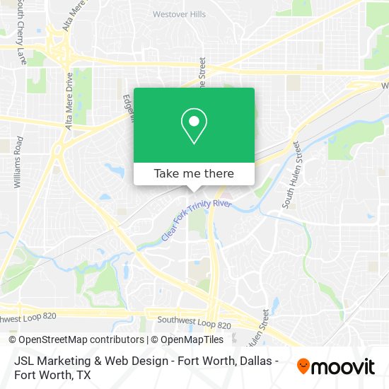 Mapa de JSL Marketing & Web Design - Fort Worth