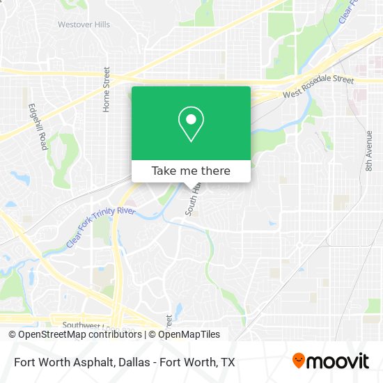 Fort Worth Asphalt map