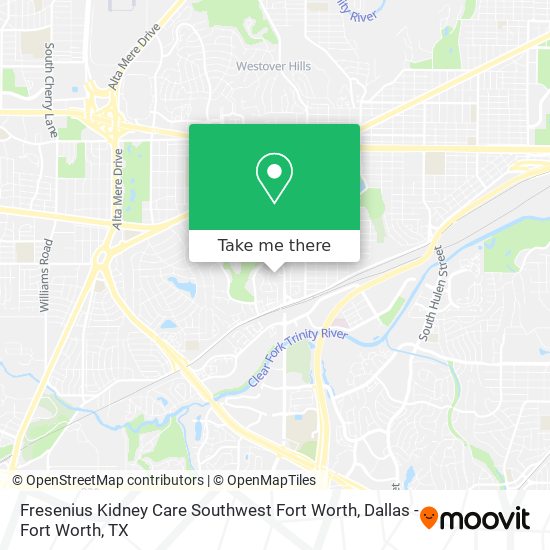 Fresenius Kidney Care Southwest Fort Worth map