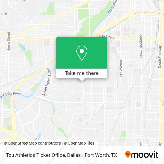 Tcu Athletics Ticket Office map