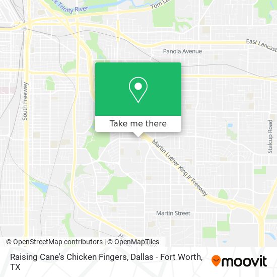 Raising Cane's Chicken Fingers map