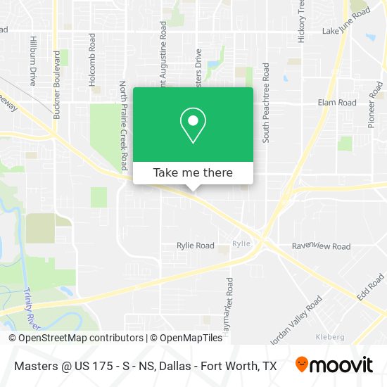 Masters @ US 175 - S - NS map