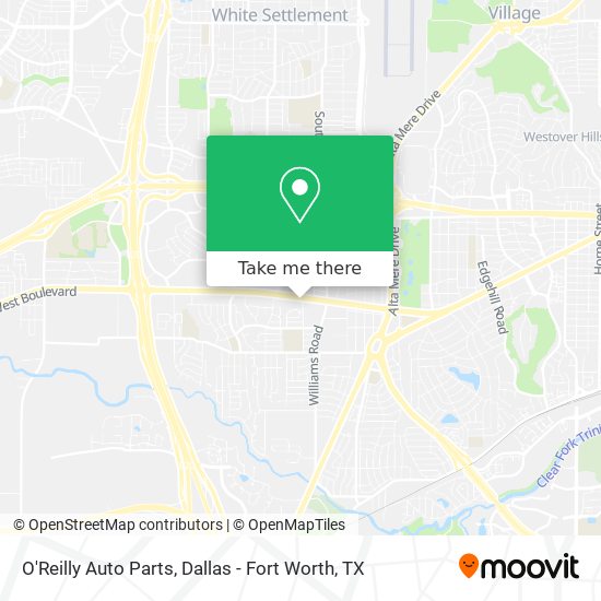 Mapa de O'Reilly Auto Parts
