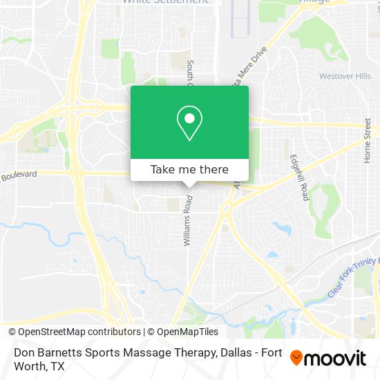 Don Barnetts Sports Massage Therapy map