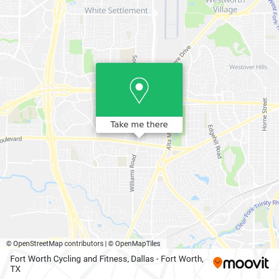 Mapa de Fort Worth Cycling and Fitness