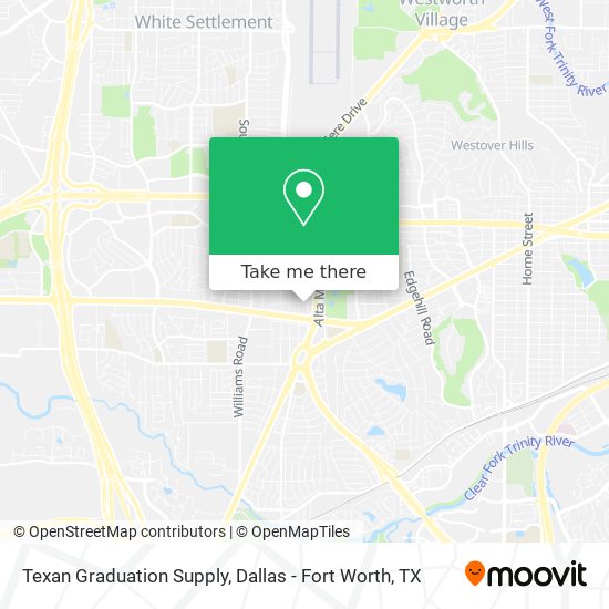 Mapa de Texan Graduation Supply