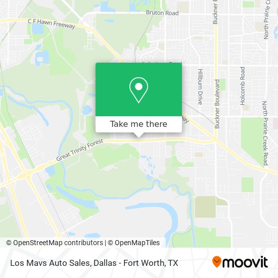 Mapa de Los Mavs Auto Sales