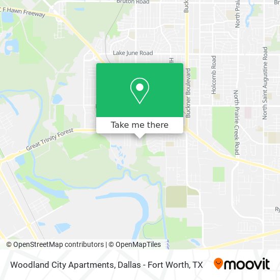 Mapa de Woodland City Apartments