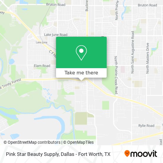 Mapa de Pink Star Beauty Supply