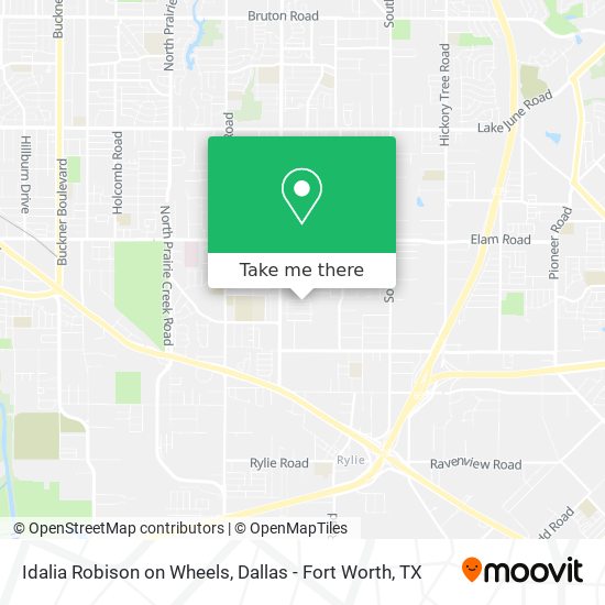 Mapa de Idalia Robison on Wheels