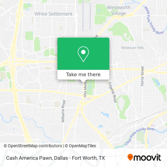 Cash America Pawn map