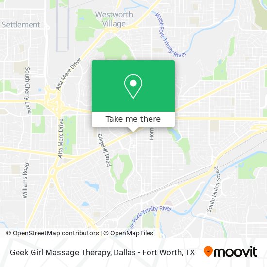 Geek Girl Massage Therapy map