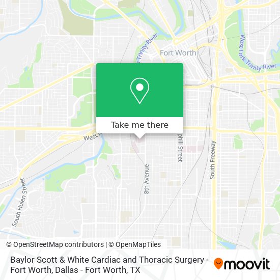 Mapa de Baylor Scott & White Cardiac and Thoracic Surgery - Fort Worth