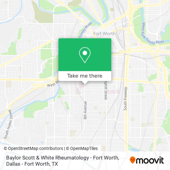 Mapa de Baylor Scott & White Rheumatology - Fort Worth