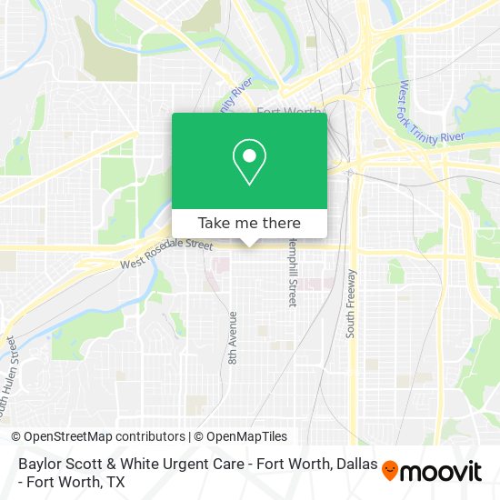 Baylor Scott & White Urgent Care - Fort Worth map
