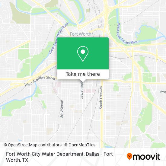 Mapa de Fort Worth City Water Department