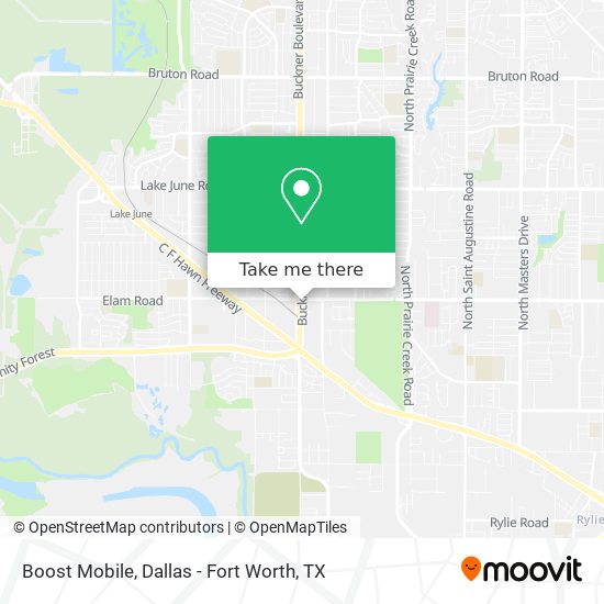 Mapa de Boost Mobile