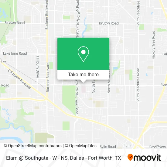 Elam @ Southgate - W - NS map