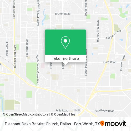 Pleasant Oaks Baptist Church map