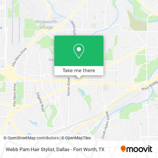 Webb Pam Hair Stylist map