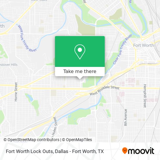 Fort Worth Lock Outs map