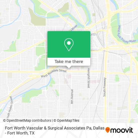 Fort Worth Vascular & Surgical Associates Pa map