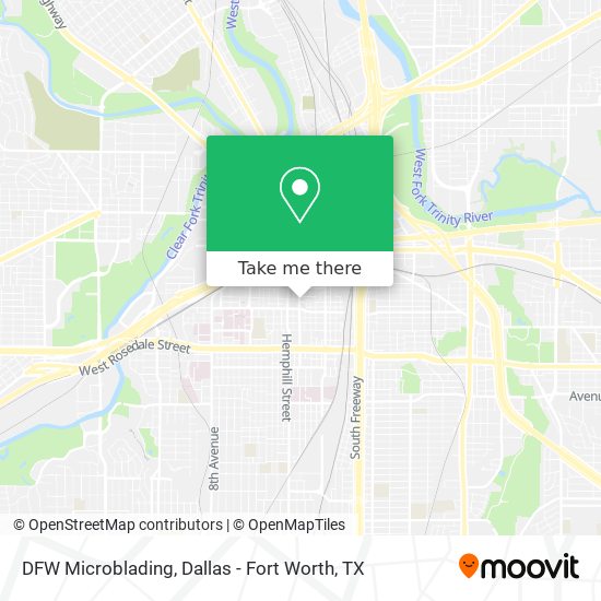 DFW Microblading map