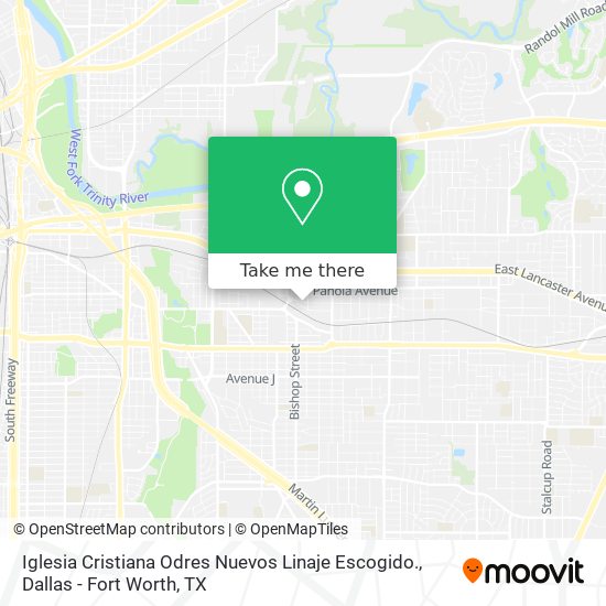 Iglesia Cristiana Odres Nuevos Linaje Escogido. map