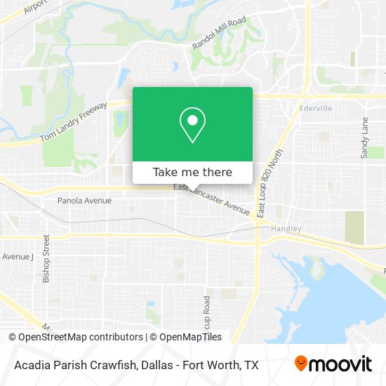 Mapa de Acadia Parish Crawfish